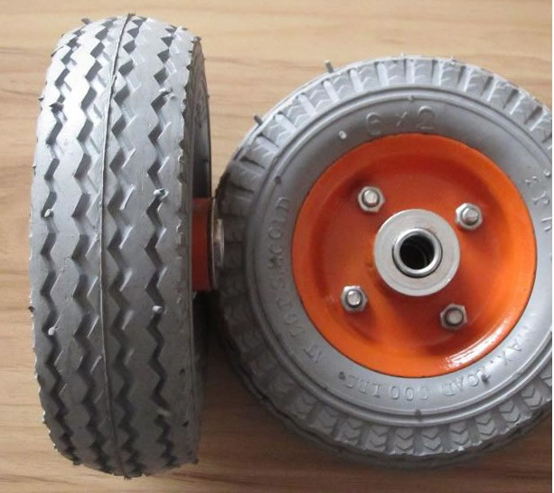 6x2 pneumatic rubebr wheel for hand truck