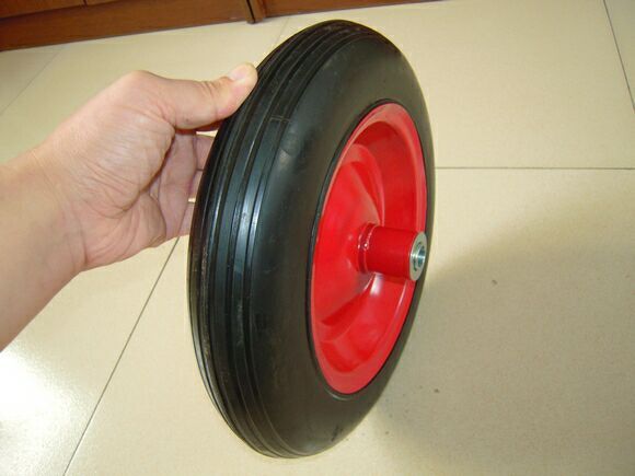 3.50-8 solid rubber wheel for wheelbarrow